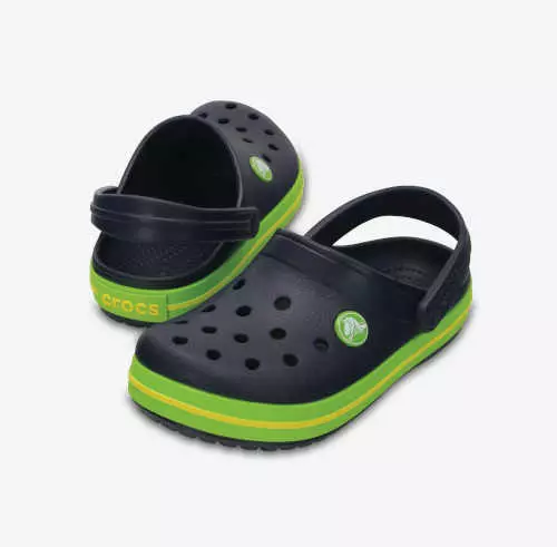 Gyermek Crocs zokni zöld-fekete